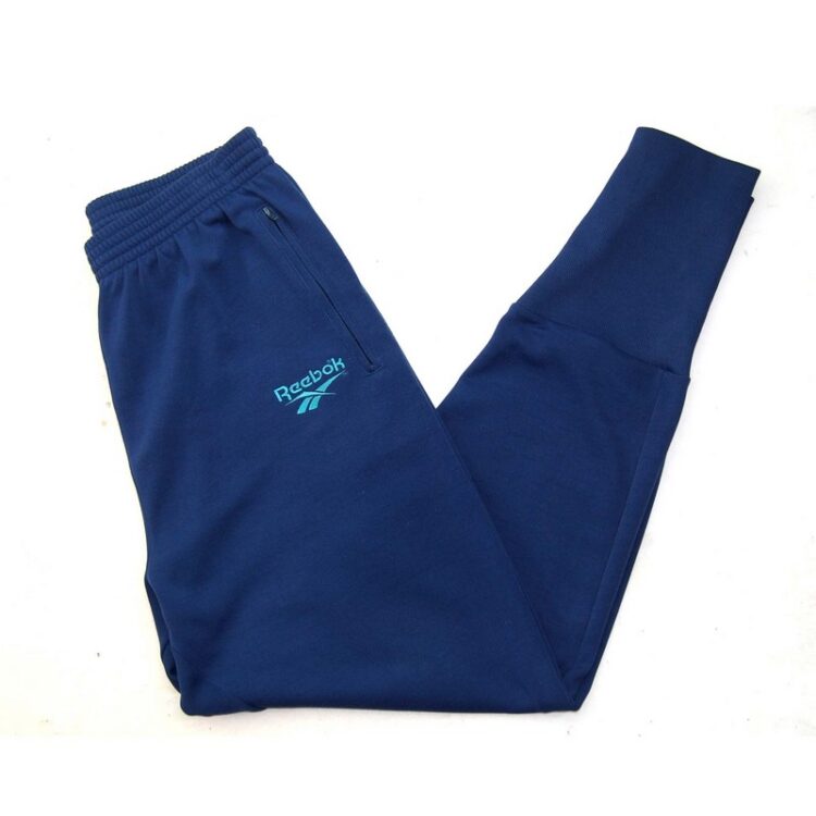 Navy Blue Reebok Tracksuit Bottoms Mens