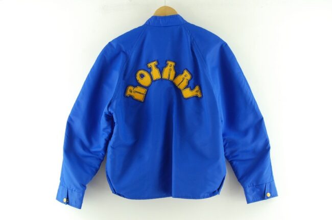 Back of Assiniboine Rotary Club Nylon Bomber Jacket