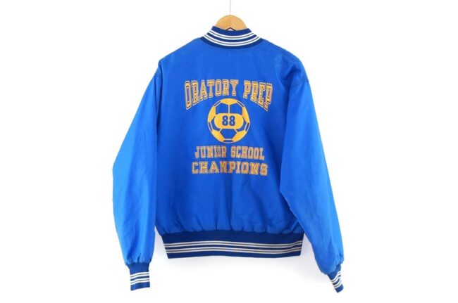 Back of Oratory Prep Junior School Champions American Bomber Jacket