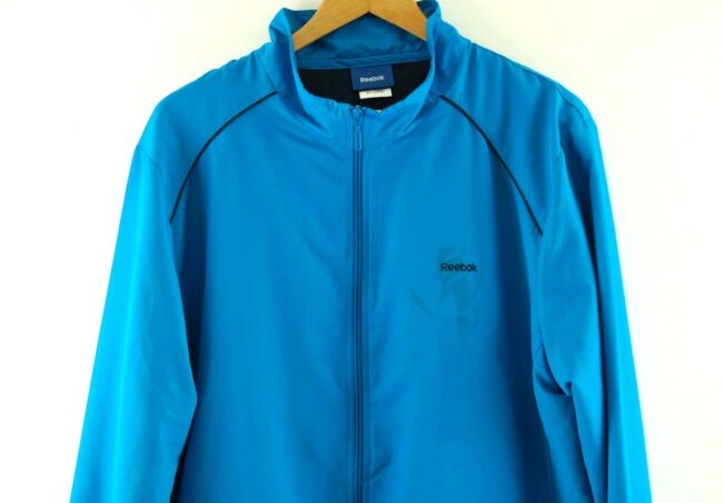 Close up of Blue Reebok Training Jacket