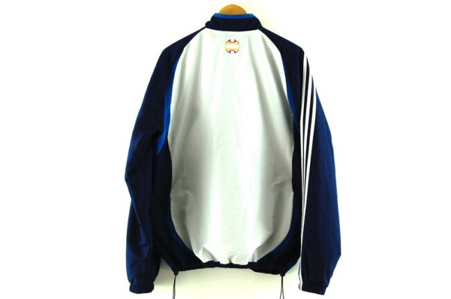 Back of Blue Real Federacion Española De Futbol Adidas Training Top