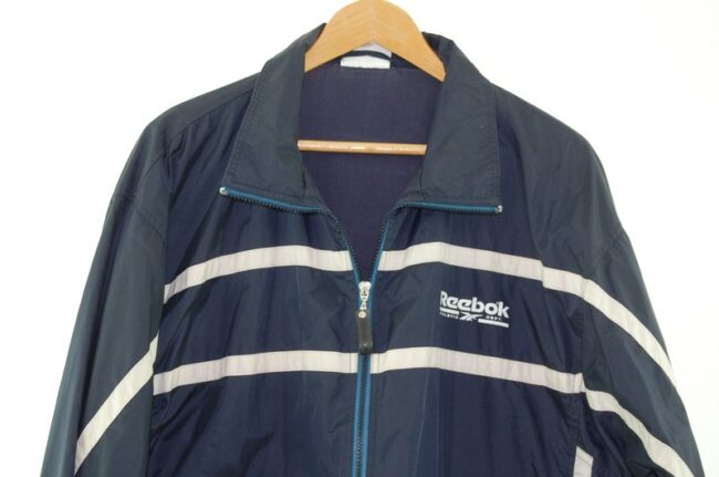 Front of Navy Reebok Athletic Department Jacket