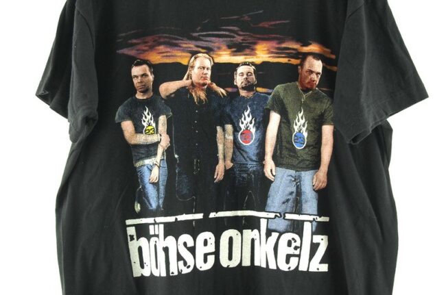 Close up of Bohse Onkelz Black Band Tee