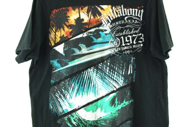 Close up of Billabong Black Tee