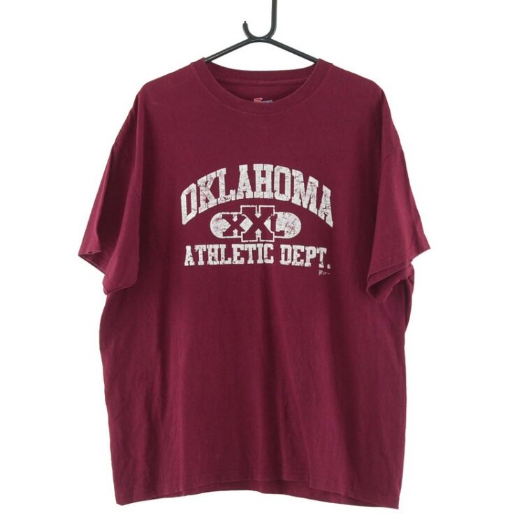 Oklahoma XXL Athletic Dept. Oxblood Tee