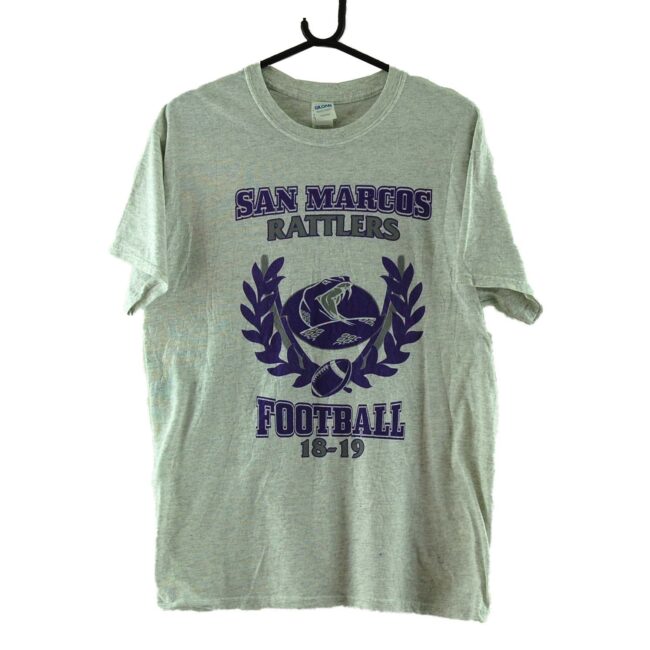 San Marcos Rattlers Football Grey Tee