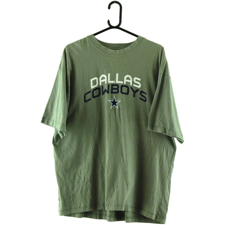 Dallas Cowboys Grey Tee UK XL Blue 17 Vintage Clothing