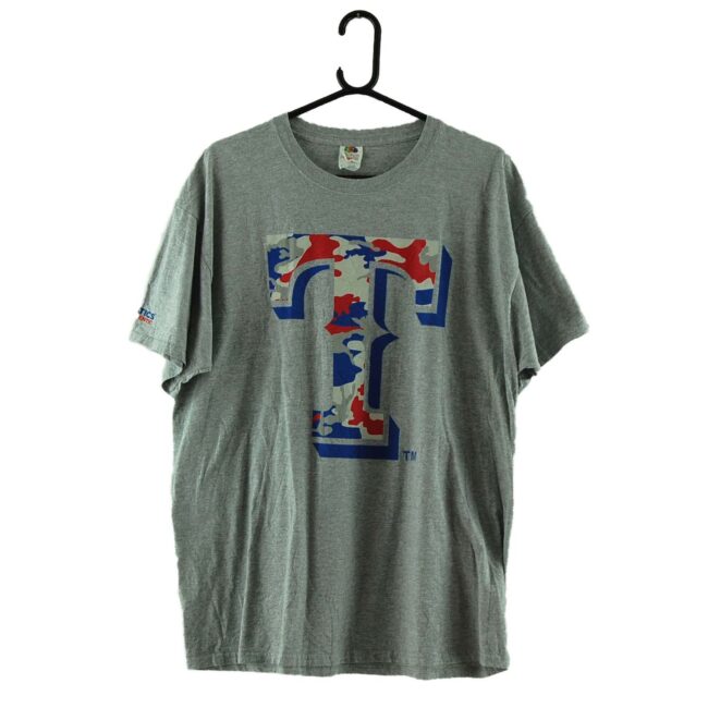 Texas Rangers Camo Grey Tee