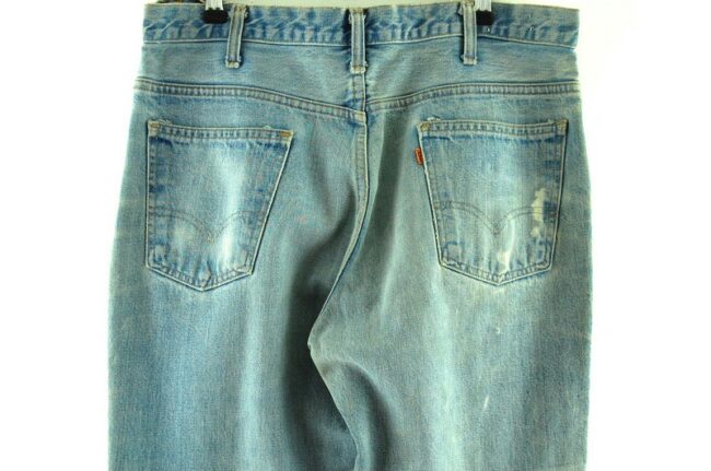 Back of Faded Blue Levis 646 Jeans
