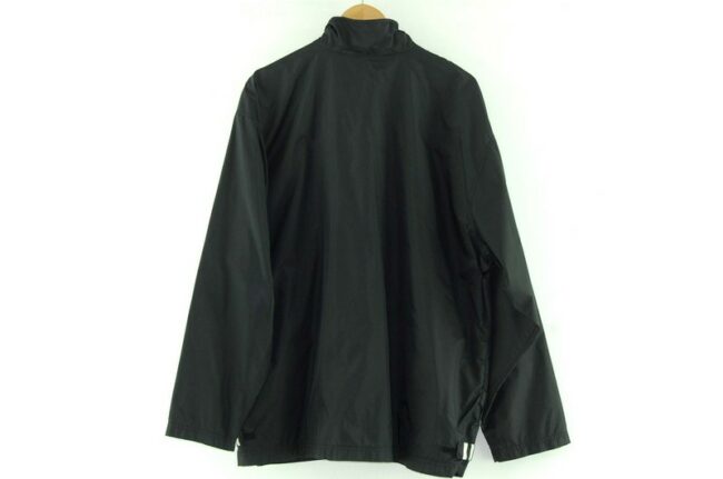 Back of Black Adidas Windbreaker Jacket