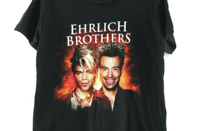 Close up of Ehrlich Brothers Black Tee