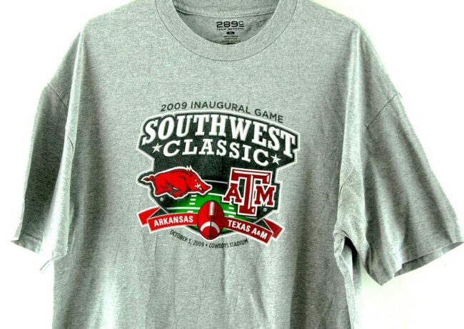 Close up of 2009 Southwest Classic Texas Grey Tee