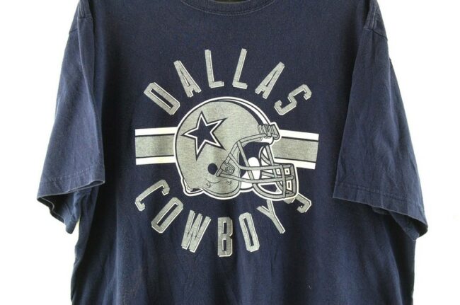 Close up of Dallas Cowboys Navy Tee