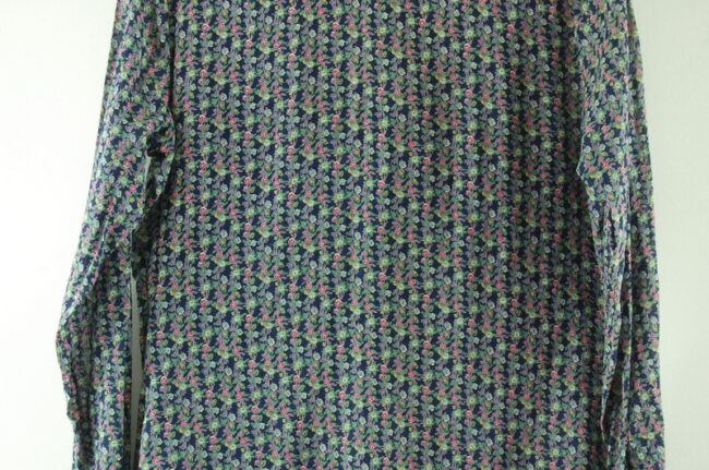 Close up of 70s La Kerko Floral Blouse