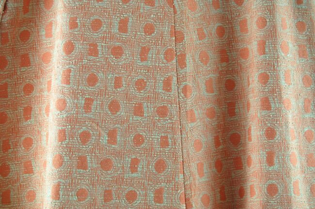 Close up of 60s Pink Vintage Midi Skirt