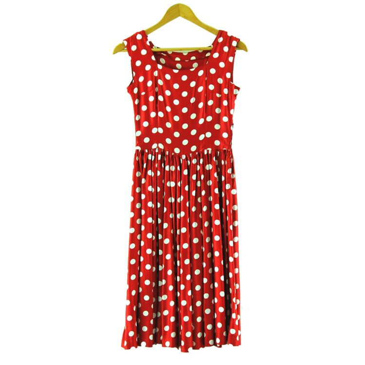 Red Polka Dot 50s Dress