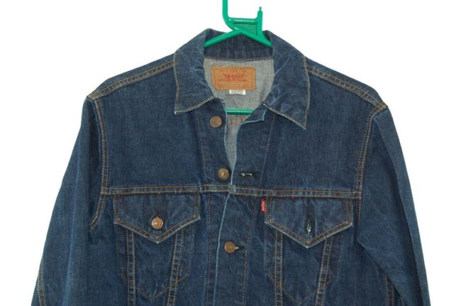 Close up of 60s Levis Big E Jacket 70505 0217