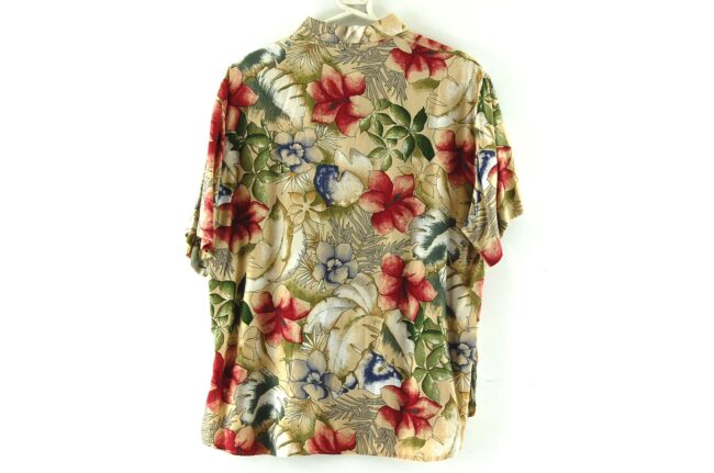 Back of 90s Hawaiian Flowers Blouse