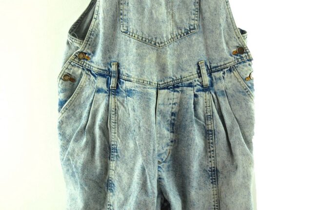 Close up of Cropped Jean Dungarees