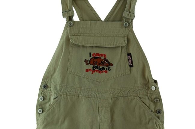 Close up of Womens Shorts Dungarees