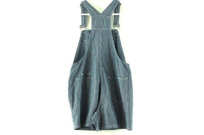 Back of Womens Crop Dungarees