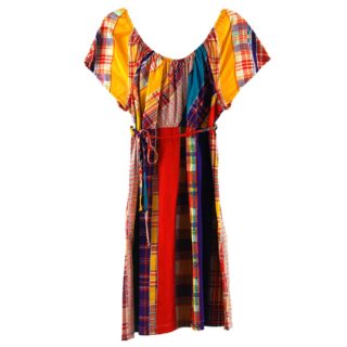 70s Patchwork Print Dress