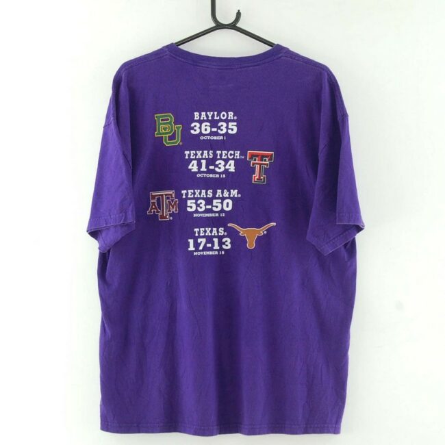 Back of 2011 Texas State Champs Purple Tee
