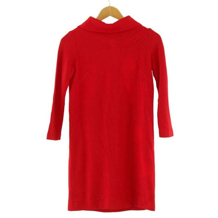 1960s Waldman California Red Shift Dress