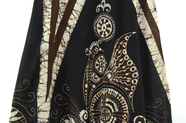 Close up of Thai Batik Wrap Skirt