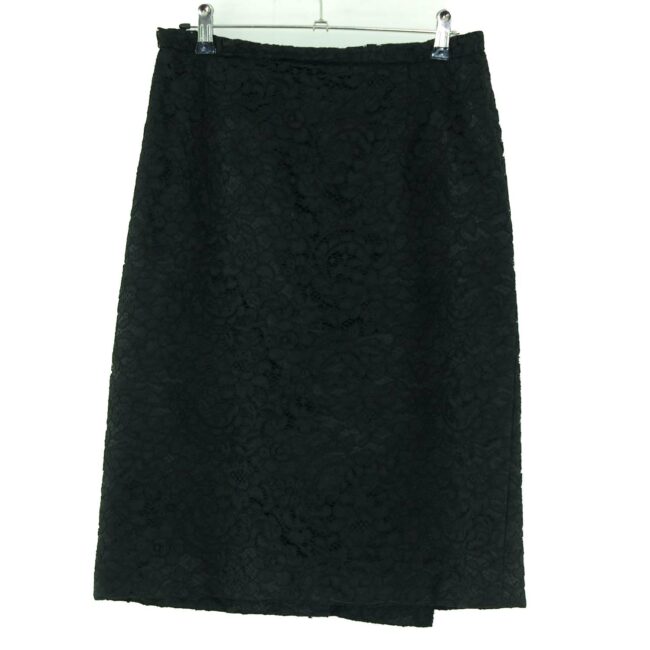 Black Lace 60s Pencil Skirt