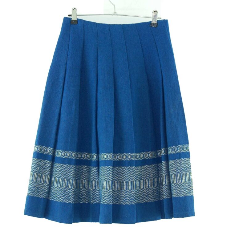 60s Blue Wool Skirt