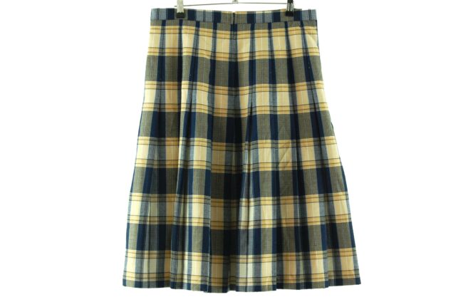 Back of 60s Plaid Skirt