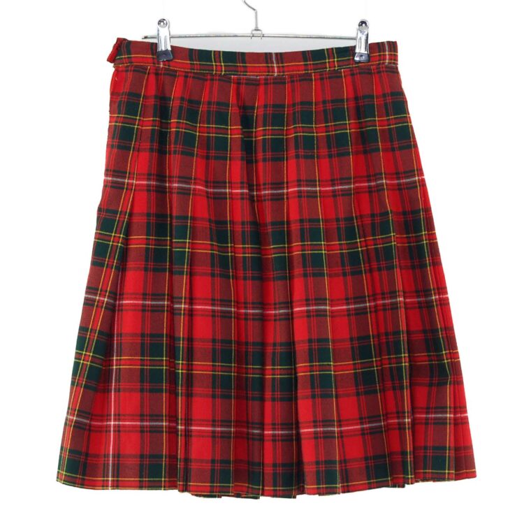 Short Red Tartan Skirt
