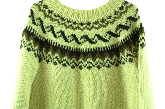 Close up of Womens Nordic Sweater