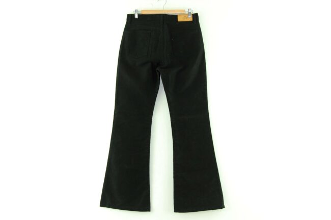 Back of Black Gucci Flared Trousers