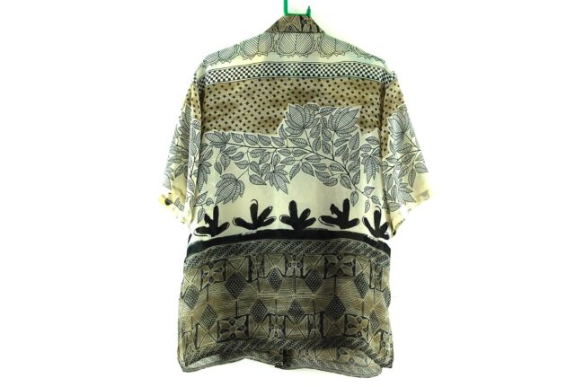 Back of 90s Leaves Print Blouse