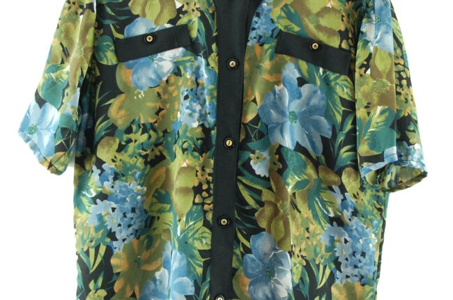 Close up of 90s Flowers Blouse