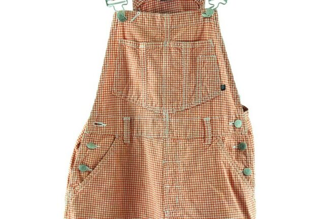 Close up of cropped Summer Dungarees