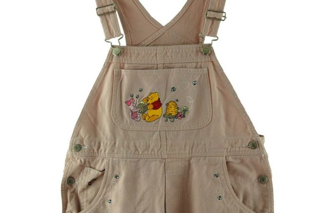 Close up of Cropped Ladies Dungarees