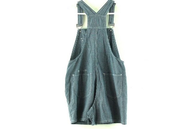Back of Womens Crop Dungarees