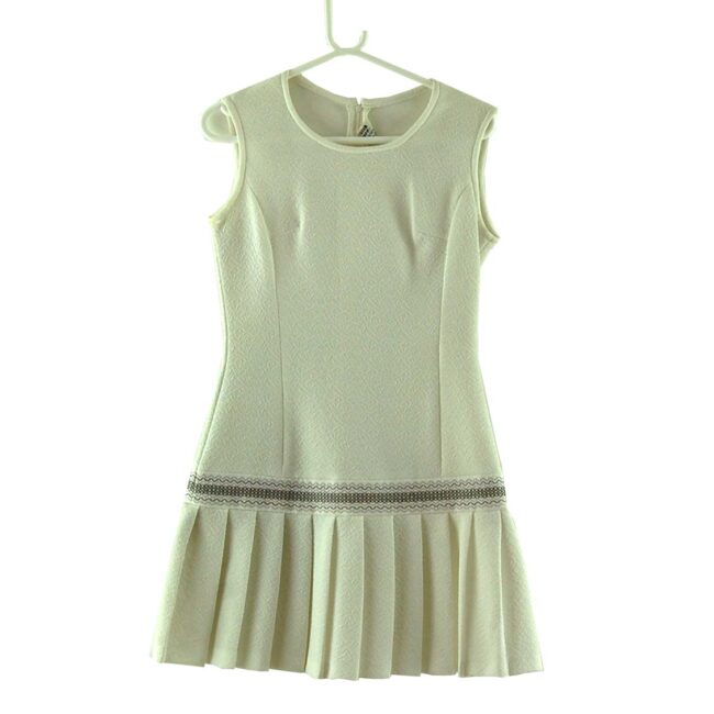 70s White Tennis Style Dress