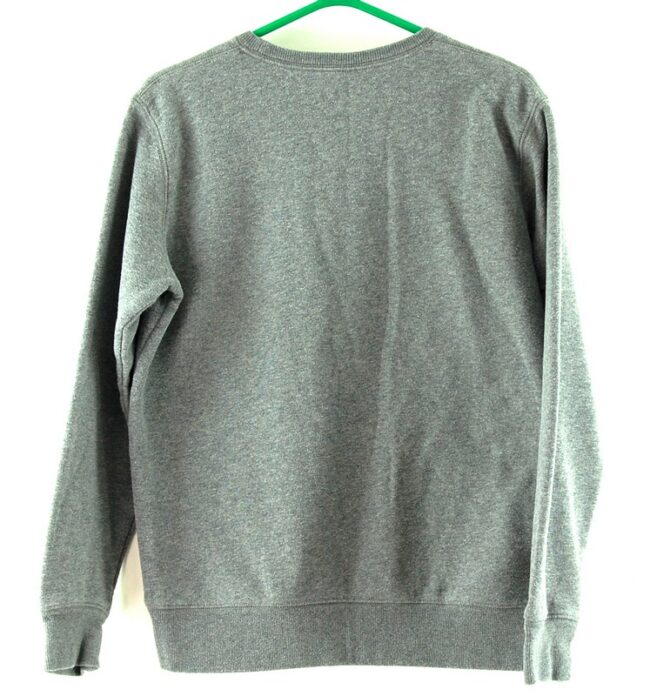 Back of Plain Grey Sweatshirt