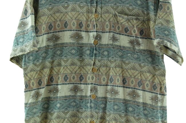 Close up of Southwestern Pattern Shirt