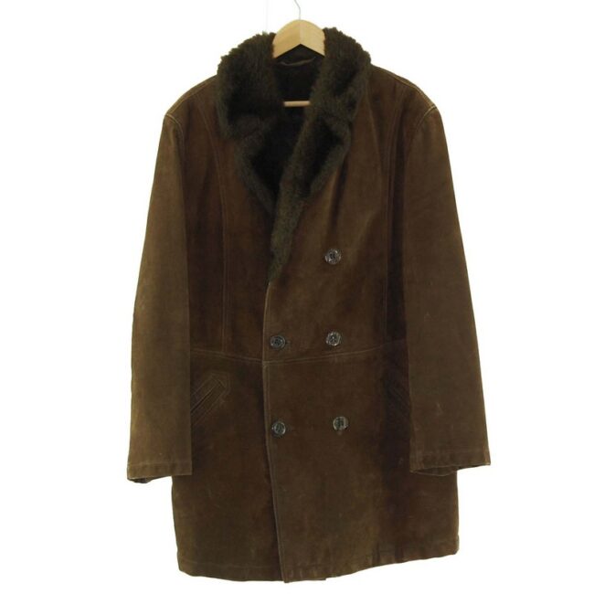 Brown Sheepskin Coat Mens