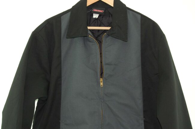 Close up of Black Dickies Work Jacket