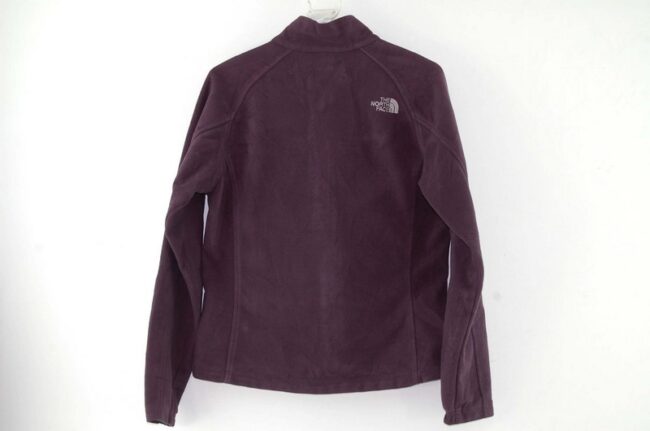 Back of North Face Purple Fleece Womens