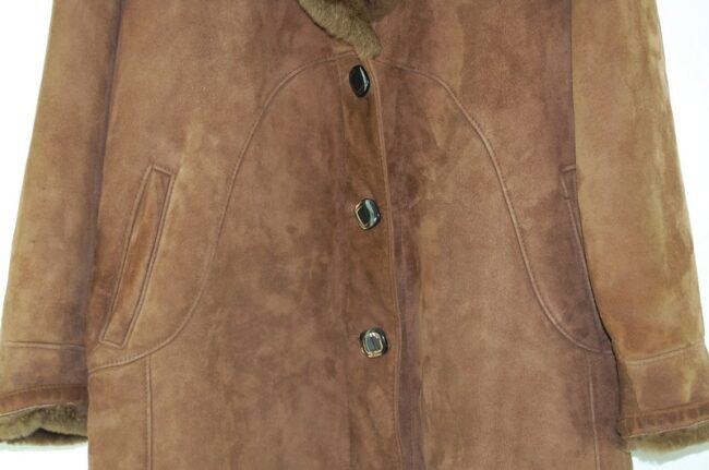 Close up of Womens Sheepskin Jacket