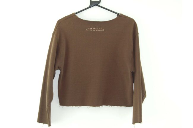 Back of Horses Brown Crew Neck Sweatshirt