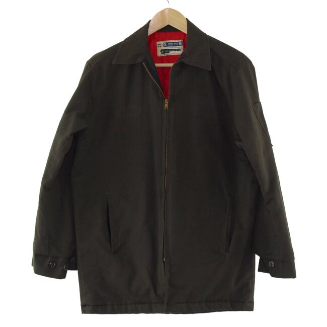 Brown American Work Jacket - UK S - Blue 17 Vintage Clothing