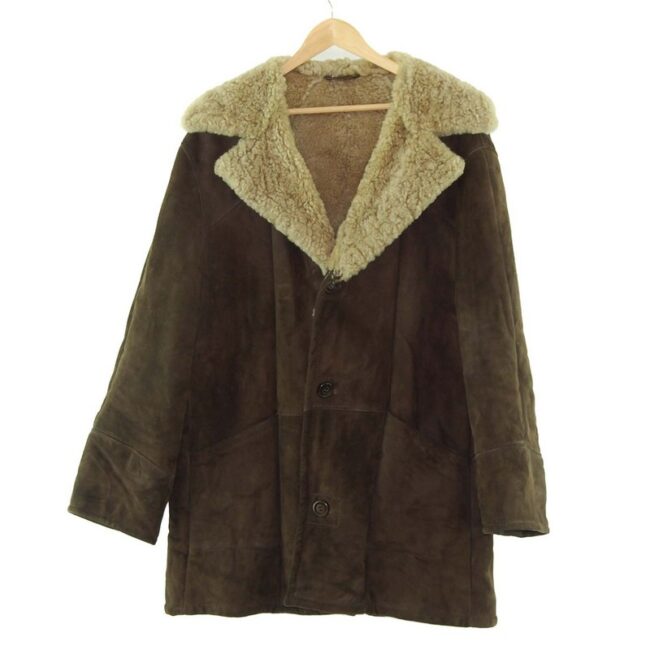 Dark Brown Shearling Coat